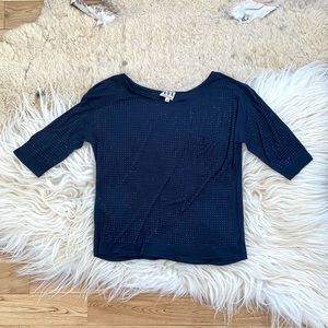 Haute Hippie Black Crystal Embellished T Shirt